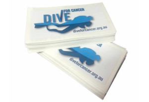 Dive For Cancer stickers